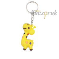 Brelok do kluczy 098 - żyrafa - żółta